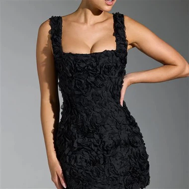 Kwiatowa sukienka kwiecisty - mini sukienka